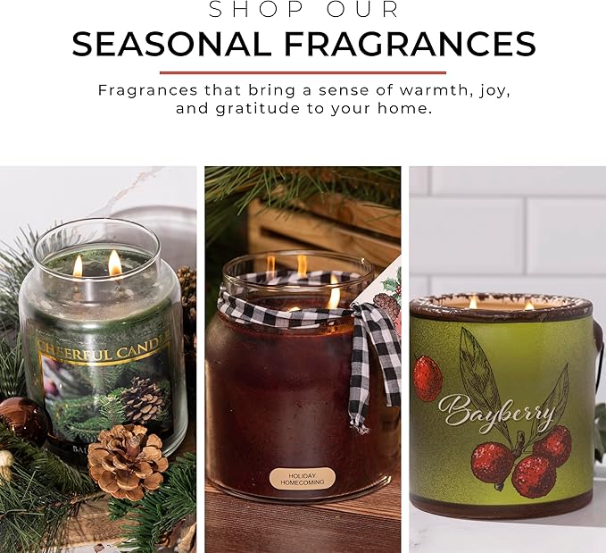 A Cheerful Giver — Holly Tree - 34oz Papa Scented Candle Jar with Lid - Keepers of the Light - 155 Hours of Burn Time, Gift for Women, Green