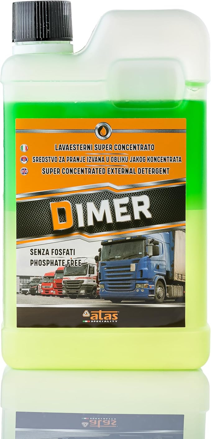 ATAS Dimer 900ml – Heavy-Duty All-Purpose Cleaner & Degreaser | Free Bottle Included | Ultra-Concentrated Industrial Strength for Grease, Oil, Grime on Engines, Tires, Tools & Machinery