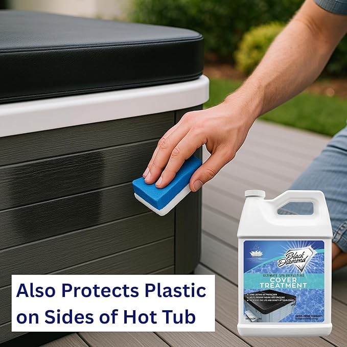 Ultimate UV/Restore Spa & Hot Tub Cover Cleaner and Protectant Treatment. Conditioner for Vinyl Cover Conditioner Spray Restores Your Cover to Look New. Simply Easy to Use