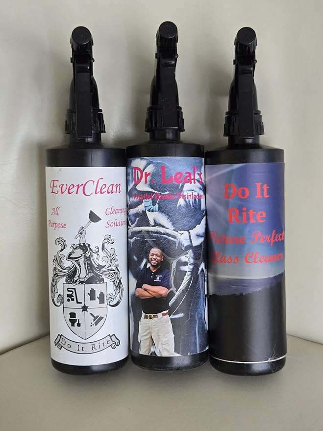 Dr Leal's Hospital Grade Cleaning Spray, Non Bleach Cleaning Supplies For Kitchen, Bathroom, Counters And Sinks, Professional Strength, All-Purpose Cleaner For Multi-Surface Use, 32 FL OZ