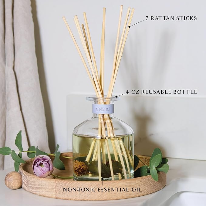 Benevolence LA Pacific Driftwood Gift Box | Candle, Room Spray & Reed Diffuser | Eucalyptus, Fig & Sandalwood | Coastal Home Fragrance | Ready for Gifting | Gift Set for Women