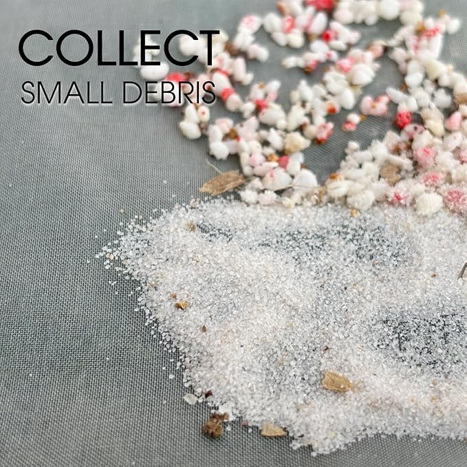 14'' Ultra Fine Mesh Pool Skimmer Net Rake for Sand Silt Pollen Debris - Super Extra Fine Nylon Cleaning Pool Net for Above Ground & In-ground Swimming Pools