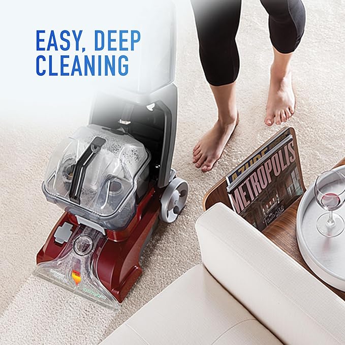 Hoover PowerScrub Deluxe Carpet Cleaner Machine for Carpet and Upholstery, Deep Cleaning Carpet Shampooer Machine with Multi-Purpose Tools, Pair Carpet Cleaner Solution