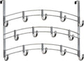 LYNK Professional® Home™ Over The Door Hooks - 14 Hook Over The Door Hanger - Over Door Coat Rack - Hanging Towels or Clothes - Bathroom, Bedroom or Laundry Room - Lifetime Ltd. Warranty – Platinum