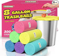 T.FORING 300 Count 8 Gallon Trash Bags - Heavy Duty Medium Garbage Bags 30 Liter Unscented 0.94 Mil Thick & Leakproof Wastebasket Liners for Kitchen Bathroom Home