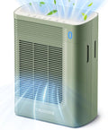 Trucozie T356 Air Purifier for Home Large Room Bedroom Up to 1937 Ft² in 1 Hr With Double-sided Air Inlet, Air Quality and Light Sensors, HEPA Sleep Mode for Allergies, Dust, Pollen, Pet Hair, Green