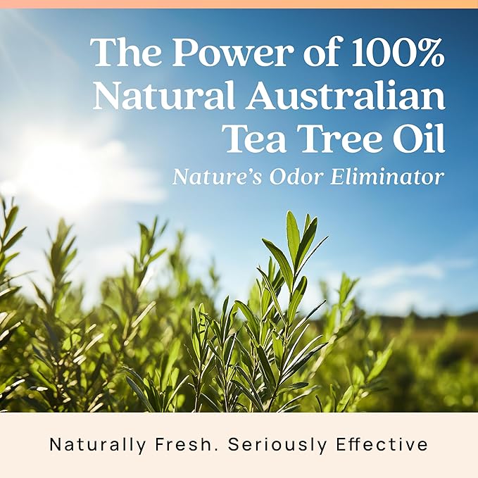 Azuna Air Freshener and Odor Eliminator for Strong Odor Gel 24oz Refill Pouch with Tea Tree Oil | Plant-Based & Long Lasting | Pet, Smoke, Home and Bathroom | Simply Citrus | Lasts 60–90 Days