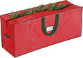 Christmas Tree Storage Bag Set - Set of 2 Bags for 7.5-Foot Artificial Trees - Protects Holiday Decorations and Inflatables by Elf Stor (Red)