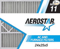 Aerostar 24x25x4 MERV 11 Pleated Replacement Air Filter for Bryant Carrier FILCCCAR0024, 2 Pack (Actual Size: 23 3/4" x 24 3/4" x 4 3/8)