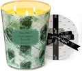 HomeLights Scented Candles | Large Jar 34 Oz Natural Soy Candle | 130 hrs Long-Lasting with 3 Wicks | Scandinavian Minimalist Home Decor | Gifts for Mom & Women, Coconut Island