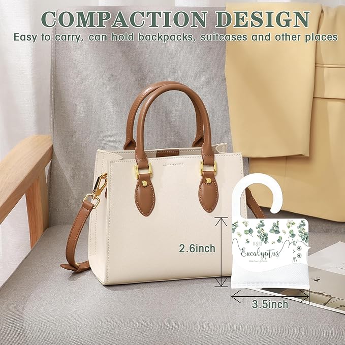 13 PCS Eucalyptus Scented Sachets, Long Lasting Hanging Air Freshener Bags for Closet, Drawer, Shoe Cabinet, Car & Bathroom, Odor Eliminator & Home Fragrance Potpourri Bag