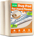 Jorvila Non-Slip Rug Pad Gripper Round 6 Feet, Anti Skid Mat for Under Area Rugs, Keeps Rugs in Position and Safe, Thick Cushioned Carpet Pad for Hardwood Floors Protection
