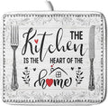 White Kitchen Dish Drying Mat 16x18 Inch Knife Fork Dish Drainer Rack Mats Microfiber Absorbent Protector for Kitchen Countertop Decor