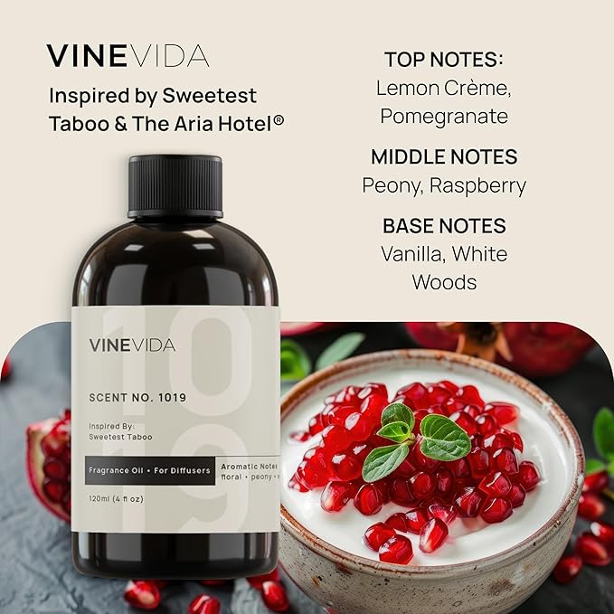 VINEVIDA (4oz) Hotel Fragrance Collection Diffuser Oil - Hotel Scents Diffusers for Home - Cold Air Diffuser Oil - Hotel Scent Essential Oil - Scent No.1019 Inspired by The Aria Hotel