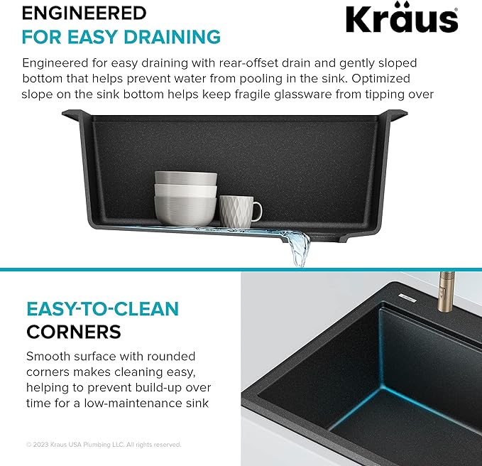 KRAUS Bellucci 28-inch Granite Workstation Drop In Top Mount Single Bowl Kitchen Sink in Metallic Grey with Accessories, KGTW12-28MGR