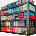 SKZNSA 68" Wide Heavy Duty Garage Shelving Units, 5-Tier Deep Storage Shelves, Metal Garage Shelves,Steel Shelf,Large Storage Rack,Industrial Shelving for Shop, 68" W x 24" D x 84" H
