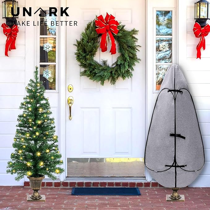 Christmas Tree Bag 9 Ft Large Christmas Tree Storage Bag 9 Foot Tree, Christmas Tree Cover For Upright Storage with Reinforced Handles