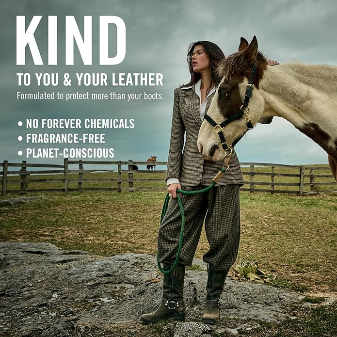 Frye Leather Care Kit – 4 Piece Set with U.S.-Made Leather Cleaner & Conditioner – Brush, Cloth, and Gift Box – Leather Shoe & Boot Cleaning Kit