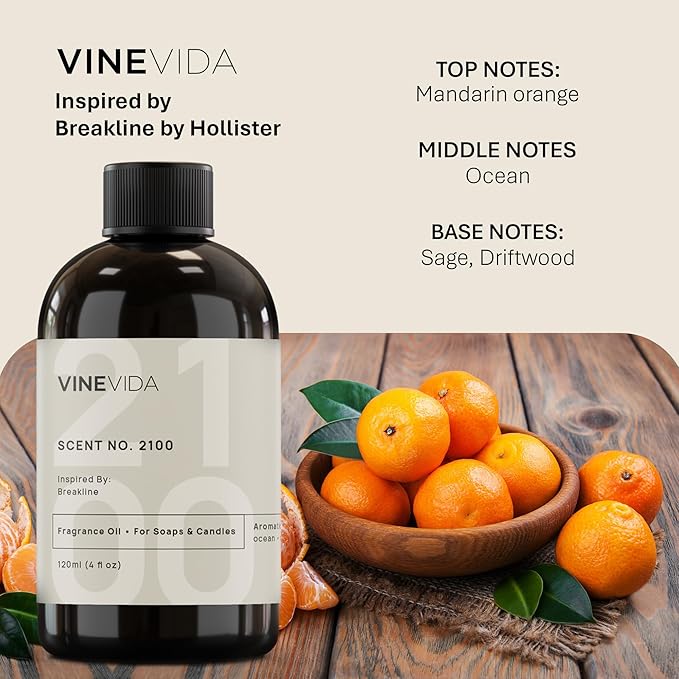 VINEVIDA [16oz] Scent No.2100 Fragrance Oil for Candle Making and Soap Making - Premium Candle Scents for Soy Candles