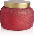 Capri Blue Jumbo Glam Jar Candle - Long Lasting Soy Wax Blend - Glitter Candles for Home Scented with Luxury Holiday Scents - Notes of Tropical Fruits & Sugared Citrus (Volcano, 48 oz)