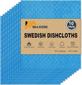 MoLKENE Swedish Dishcloths - 10 Pack Reusable Kitchen Dishcloths - Ultra Absorbent Dish Towels for Washing Dishes - Cellulose Sponge Cloth Cleaning Cloths - Blue