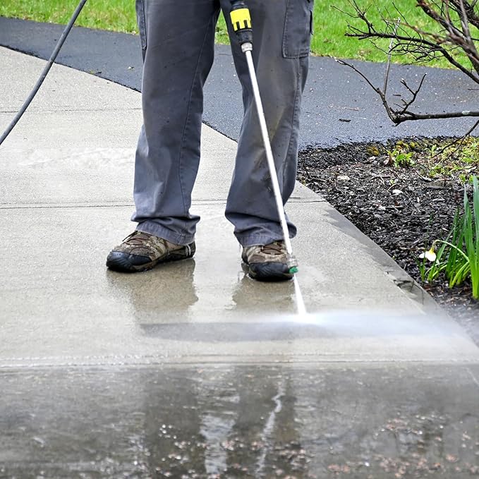 Raincovo Pressure Washer Extension Wand, Stainless Steel Lance 1/4 Inch Quick Connect to M22, Extension Wand Replacement for Power Washer, 17 Inch