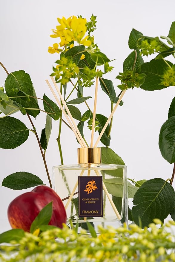 Osmanthus & Fruit Reed Diffuser - Golden Hour Luxury Hotel Scent, Sun-Drenched Apricot & Peony Floral, Exotic Boutique Home Fragrance, 6.4 fl oz(Osmanthus & Fruit)