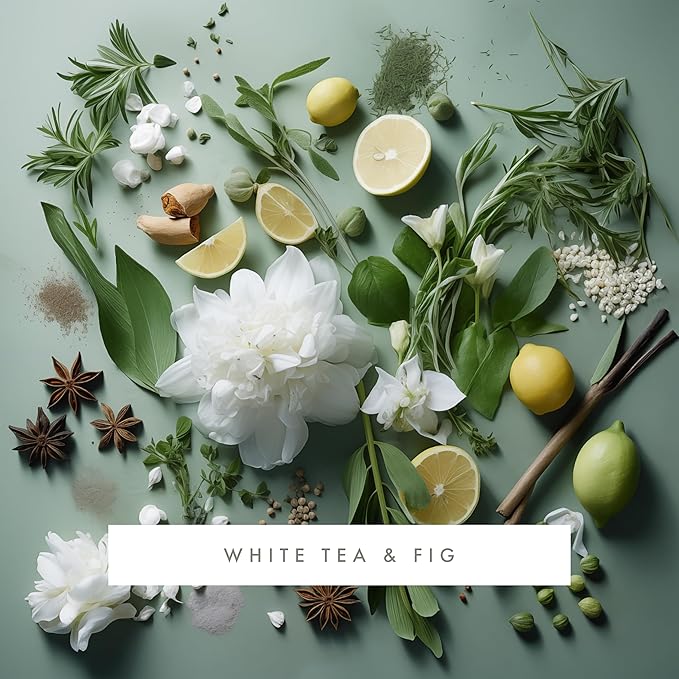 ScentAir Whisper Home | White Diffuser Machine, Scents up to 800 Sq. Ft Room, Compatible with Alexa & Google, WiFi & Bluetooth Enabled - ScentAir Cartridge White Tea & Fig