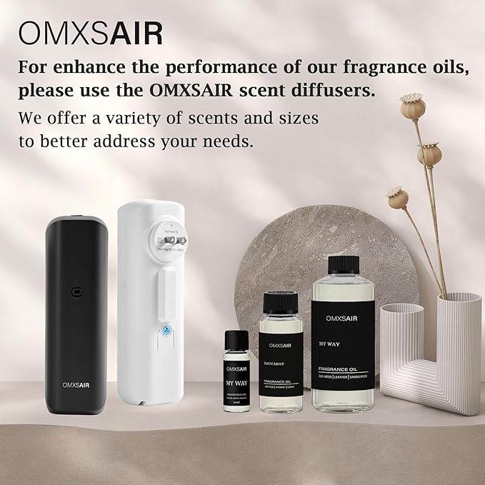 Luxury Hotel Scent Santal Oil Diffuser Refill Kit | Long Lasting Essential Oil for Large Room, HVAC & Car Waterless Fragrance Diffusers| Nanotech Formula| Spa Calming Aromatherapy Oil (20ml/0.7FL oz)