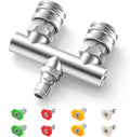 EZALOR Dual Pressure Washer Tips, 2-in-1 Pressure Washing Nozzle Tips, Power Washer Dual Nozzles with 8PCS Power Washing Spray Nozzle (0, 15, 25, 40 Degree), 1/4" Quick Connect, 5000 PSI