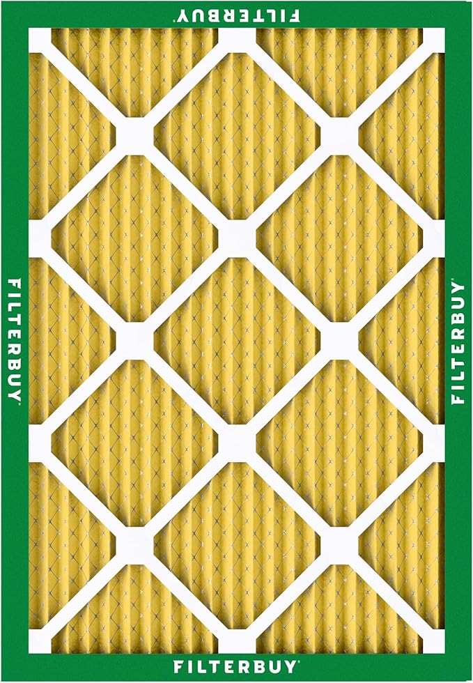 Filterbuy 16.5x21.5x1 Air Filter MERV 11 Superior Pet & Allergy Defense (2-Pack), Electrostatic Pleated HVAC AC Furnace Filters Replacement for Bryant and Carrier (Actual Size: 16.50 x 21.50 x 0.75)