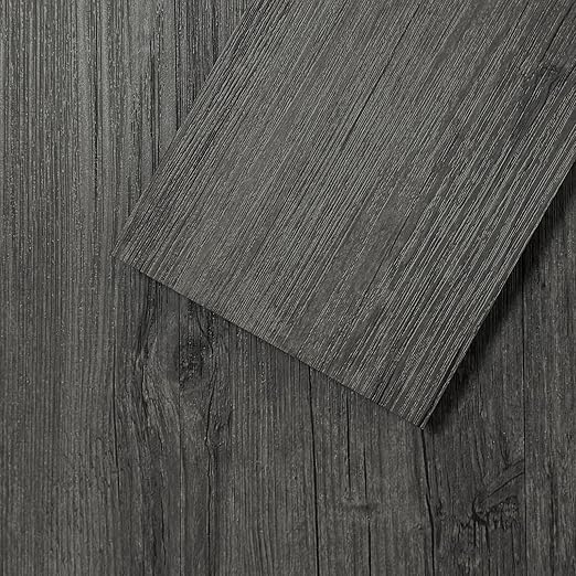 MULGREAT Peel and Stick Floor Tile, 54 Sq.Ft Self Adhesive Vinyl Flooring Plank, 36 Pieces Waterproof Heavy Duty Wood Grain Tiles, 36"x6" DIY Planks for Apartment Bathroom, Wooden Knot Pattern