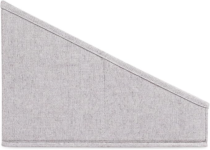 Internet's Best Open Cloth Storage Bin - Closet Shelf Storage Box - Organize Sheets Blankets Towels Sweaters Scarfs - Grey (4 Pack)