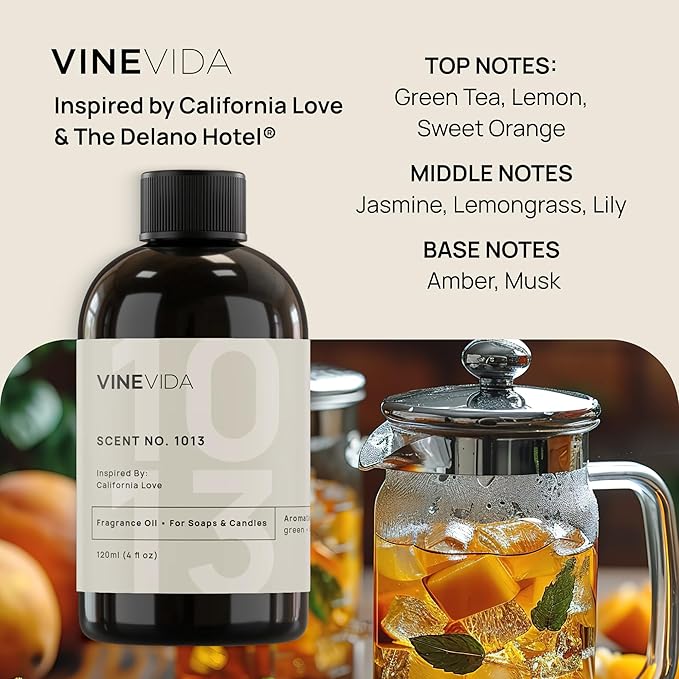 VINEVIDA [32oz] Scent No.1013 Inspired by The Delano Hotel Fragrance Oil for Candle & Soap Making - Made in USA Natural Candle Scents