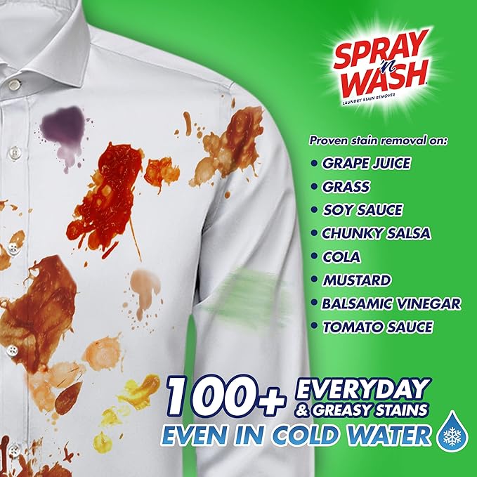 Spray 'N Wash Max Laundry Strain Remover 16 oz, Packaging May Vary
