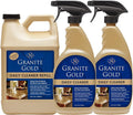 Granite Gold Daily Cleaner Spray Streak-Free Cleaning for Granite, Marble, Travertine, Quartz, Natural Stone Countertops, and Floors, 1 x 64 Fl. Oz. & 2 x 24 Fl. Oz., 3-Pack