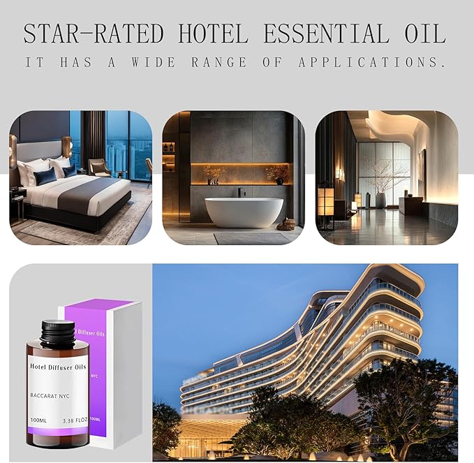 My Way Diffuser Oil Inspired by The 1 Hotel Miami Scent - Premium My Way Fragrance Oil Blend Essential Oils for Diffusers for Home Hotel Scents for Home,Waterless Essential Oil Diffuser