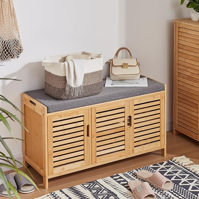 Storage Baskets for Organizing, Woven Baskets for Shelves, Rectangle Decorative Organizer for Storage Clothes, Toy, Books, Towels Nursery Bins 3 Pack (Gradient Dark Brown, 13"x9.85"x8.7")
