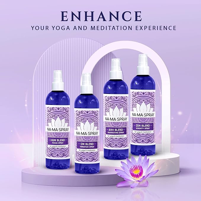 Lavender & Clary Sage Aromatherapy Spray - Pillow and Shower Aura Cleansing Mist for Energy Clearing, Manifestation, Meditation & Spiritual Protection - Relax, Balance and Positive Vibes. AHH 8oz