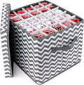 Christmas Ornament Storage Box, Freestyle Assembly Ornament Organizer Storage Box, Fits Christmas baubles 3cm-8cm and Holiday Ornament Storage - 600D Oxford Christmas Ornaments Storage Containers