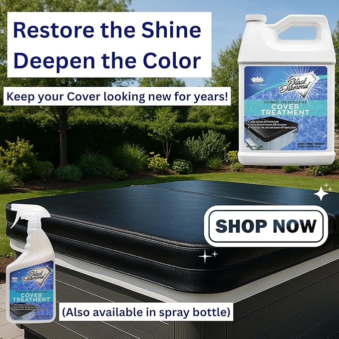 Ultimate UV/Restore Spa & Hot Tub Cover Cleaner and Protectant Treatment. Conditioner for Vinyl Cover Conditioner Spray Restores Your Cover to Look New. Simply Easy to Use