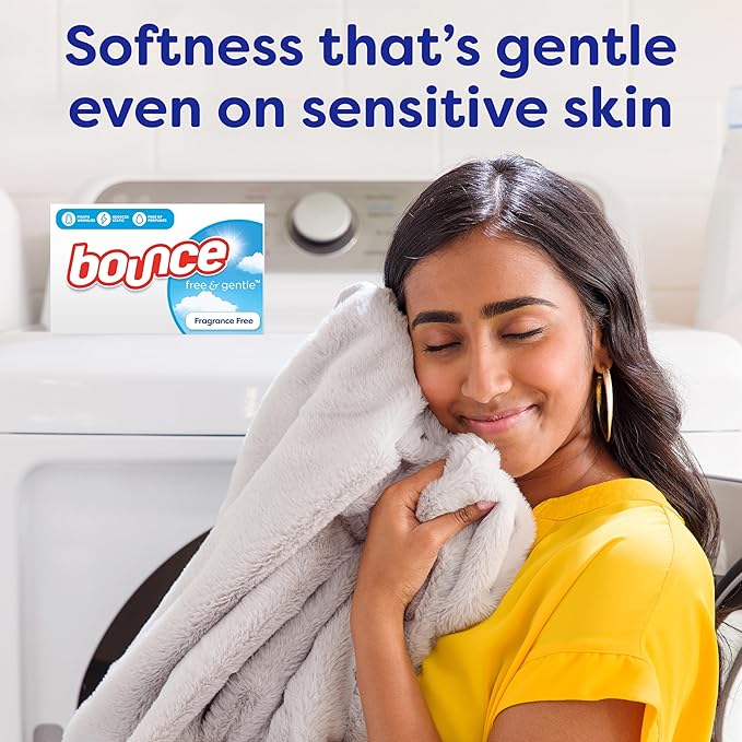 Bounce Free & Gentle Dryer Sheets, Unscented, 330 Count