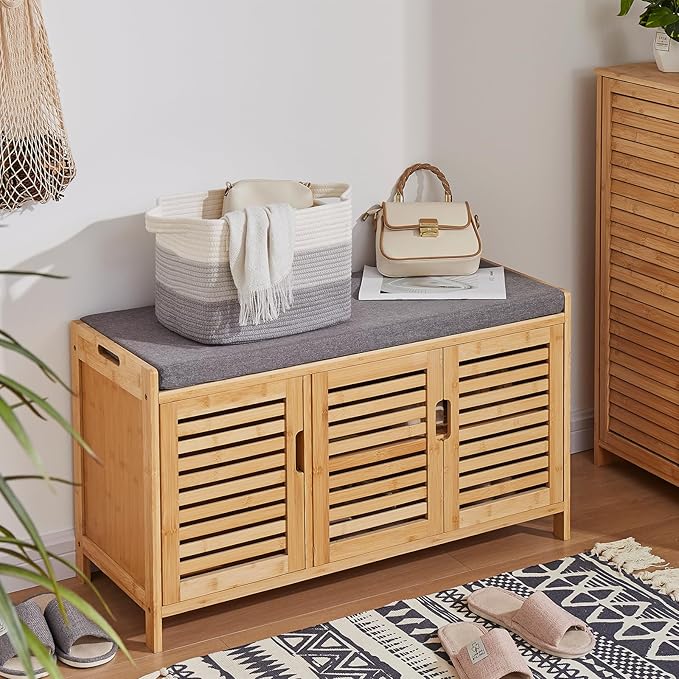 Storage Baskets for Organizing, Woven Baskets for Shelves, Rectangle Decorative Organizer for Storage Clothes, Toy, Books, Towels Nursery Bins 3 Pack (Gradient Grey, 13"x9.85"x8.7")