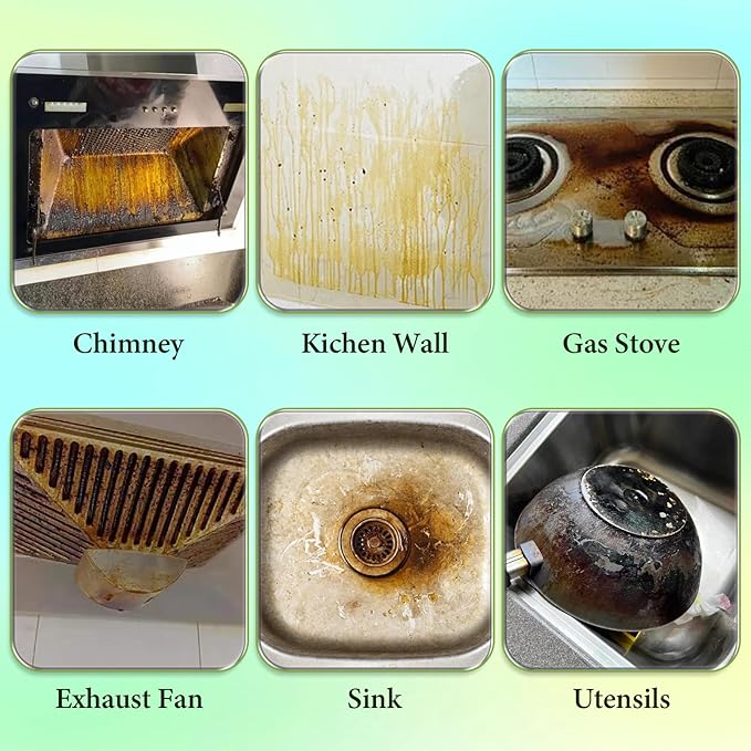 Botou Natural Enzyme Formula to Household Appliances, Multi-Purpose Cleaner, Natural Enzyme Formula for Household Appliances, Multi-Purpose Cleaner For Oven,Stove,Range Hood