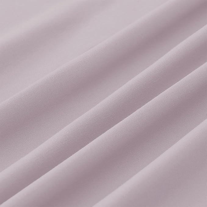 Modern Threads Soft Microfiber Solid Sheets - Luxurious Microfiber Bed Sheets - Includes Flat Sheet, Fitted Sheet with Deep Pockets, & Pillowcases Dusty Mauve King