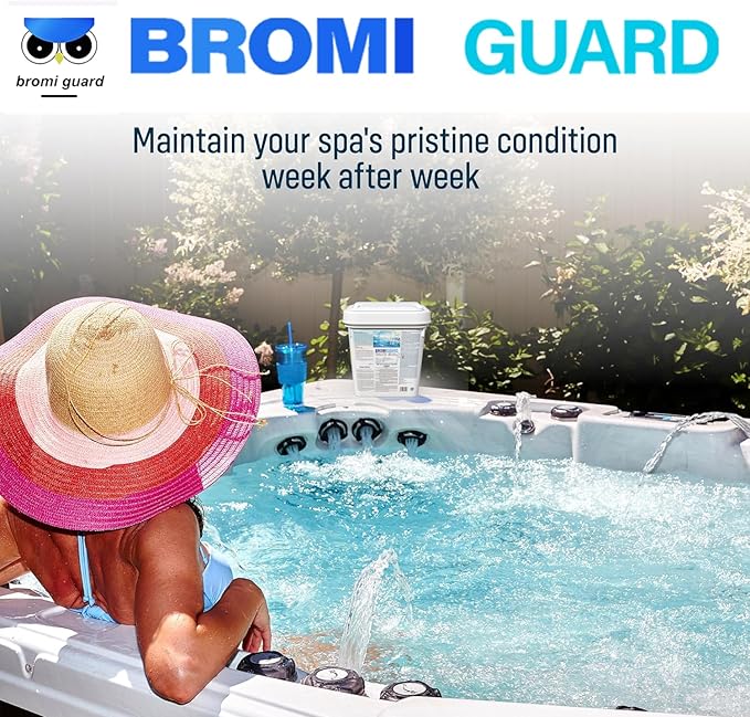 1 Inch 2.5Lbs Bromine Tablet Sanitizer for Spas, Hot Tubs, or Swimming Pools - Pre-Stabilized, Low Odor, Chlorine Alternative