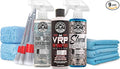 Chemical Guys Car Interior Detailing Kit - VRP Protectant, Nonsense Cleaner, Streak Free Glass Cleaner, 3 Detailing Brushes, 3 Towels, 2 Applicators, 9-Items