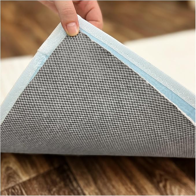 KOECKRITZ 5' Round Non-Slip Rug Pad Gripper - 1/4″ Thick Felt & Rubber Duo-Lock - Safe for All Floors & Hardwoods - Protects Floors, Keeps Rugs Flat