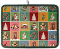 Kwlegh Christmas Dish Drying Mats for Kitchen Counter Cute Xmas Holiday Dish Drainer Pad Microfiber Absorbent Winter Dish Draining Mat Washable Dish Drainer Rack Mat Extra Large 18x24 Inch