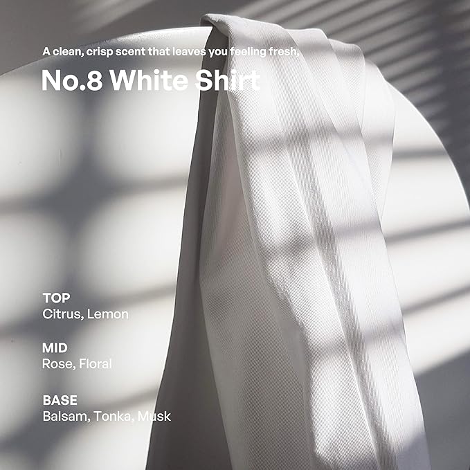 hetras Premium Reed Diffuser Set 16.9 fl.oz. 2 Pack | White Shirt - Clean Linen Scent | Long-Lasting Luxury Fragrance with 10 Reed Sticks for Home & Office | Gifts for Loved One